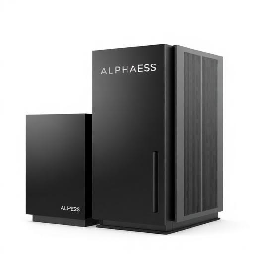 Logo van AlphaESS voor thuisbatterijen